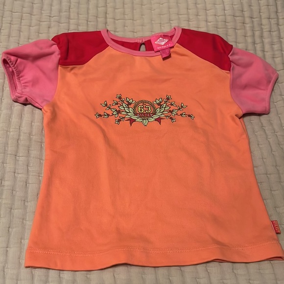 Oilily Girls Outfit Shirt Crops Pants Size 104 (age 4-5) Picnic Theme - Picture 4 of 6